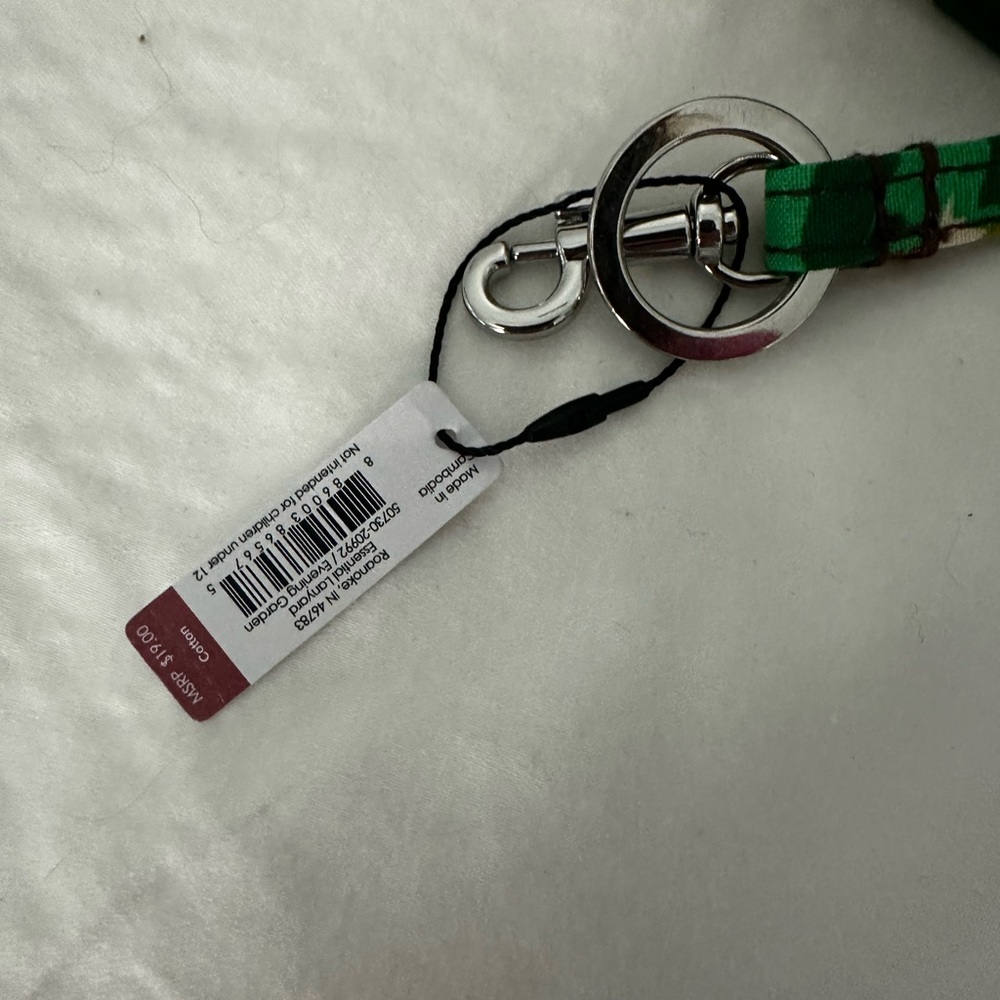 NWT Vera Bradley Evening Garden Lanyard - Picture 2 of 4